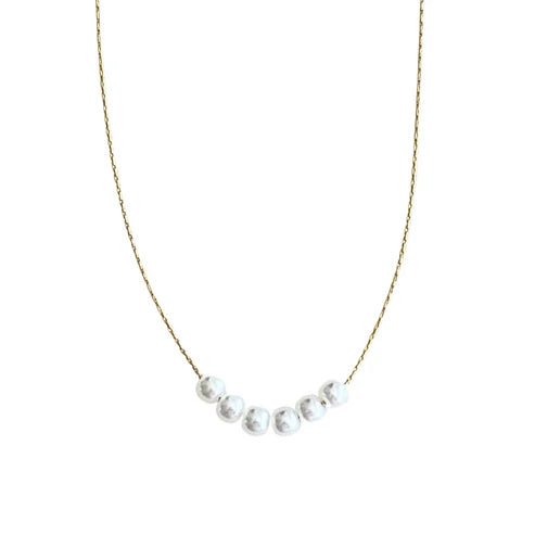 Gold 6 - Pearl Necklace