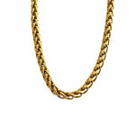 Gold 6mm Gold Wheat Chain 16"