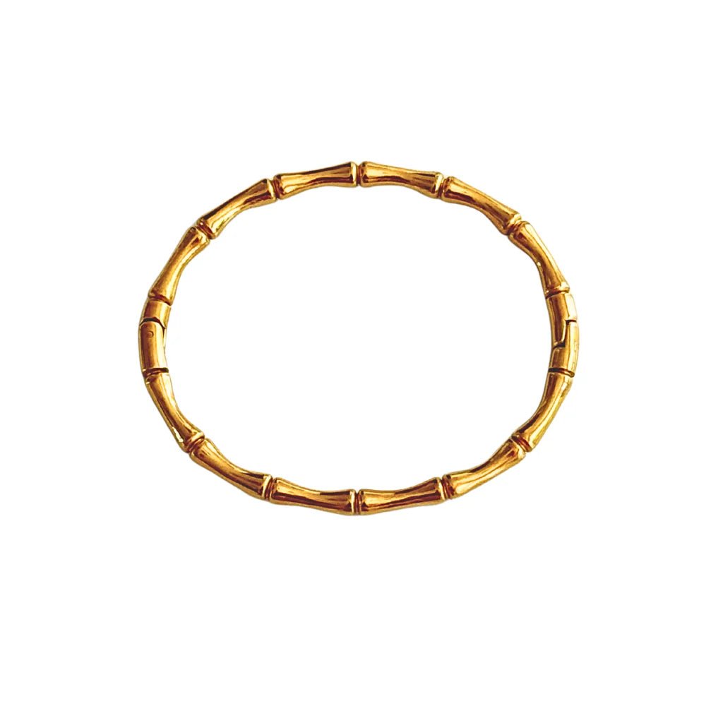 Gold Bamboo Joint Bangle