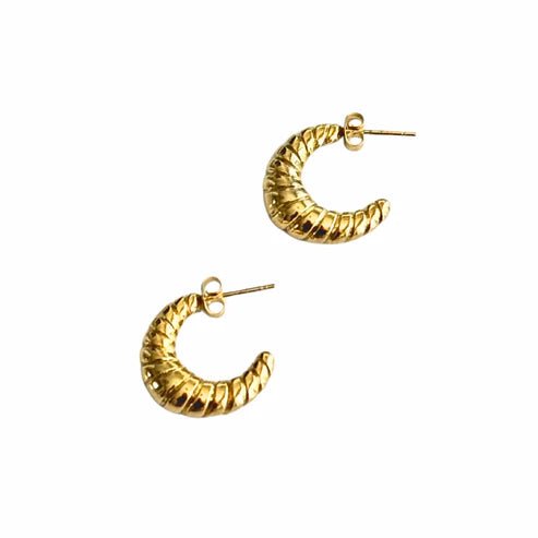 Gold Croissant C - Hoop