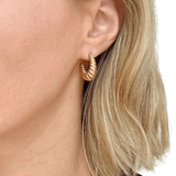 Gold Croissant C - Hoop