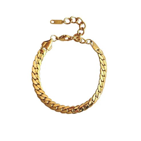 Gold Cuban Link Bracelet