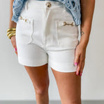 Gold Horsebit Detail Short