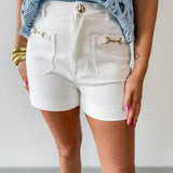 Gold Horsebit Detail Short
