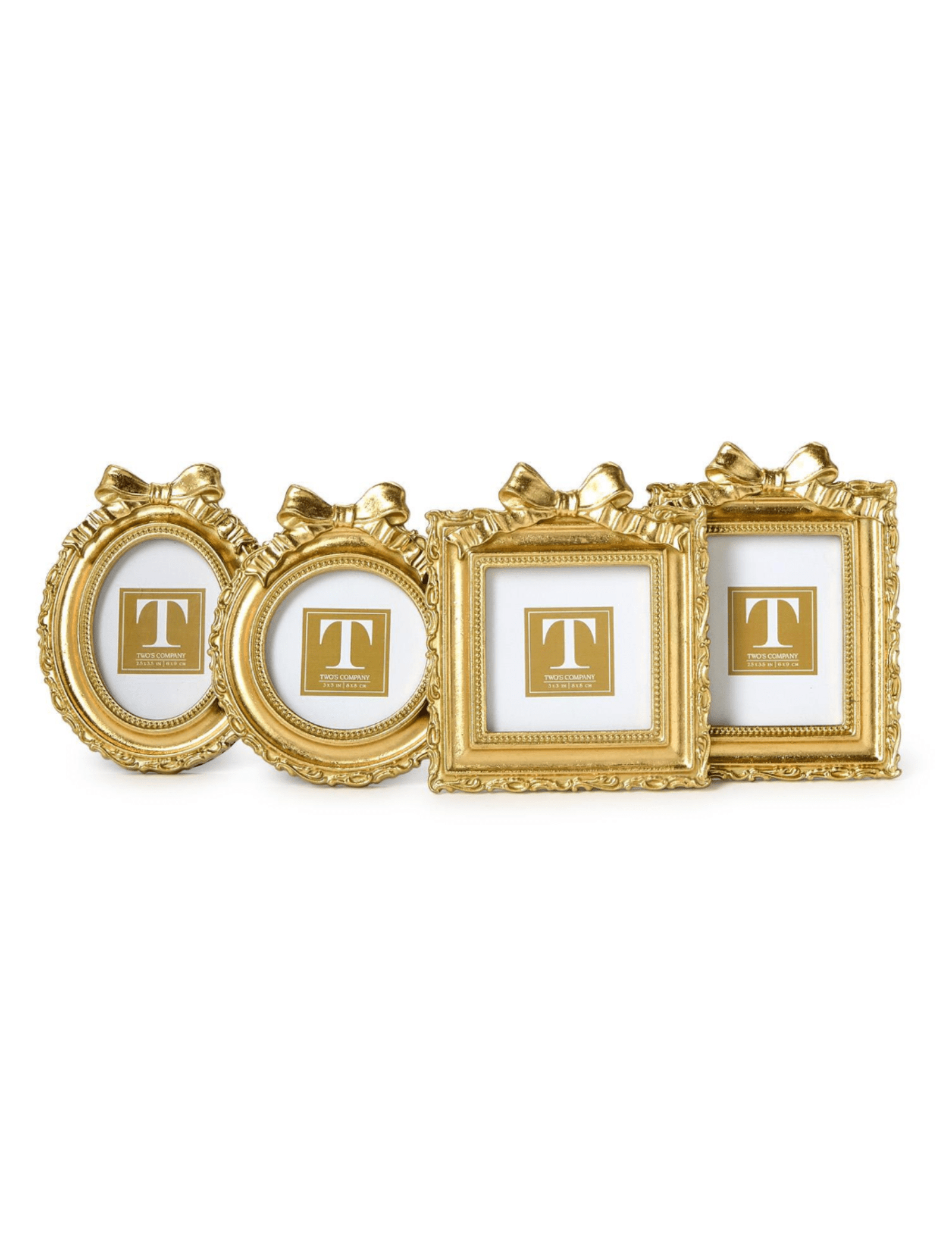 Gold Mini Frame w/Bow