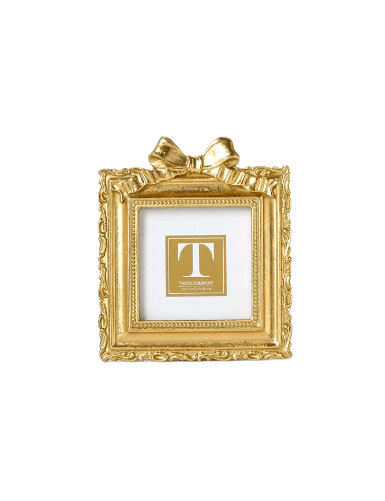 Gold Mini Frame w/Bow