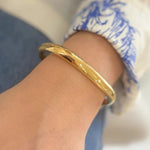 Gold Square Bangle
