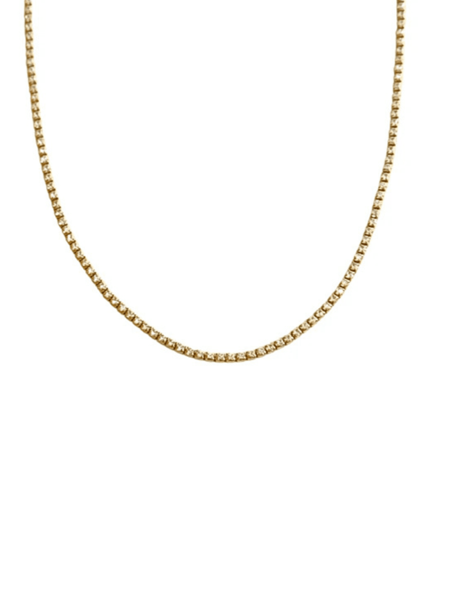 Gold Tennis Necklace