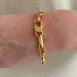 Gold Thick Link Bracelet - 7.5"