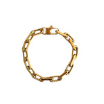 Gold Thick Link Bracelet - 7.5"
