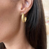 Gold Thin Scales C - Hoop