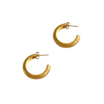 Gold Thin Scales C - Hoop