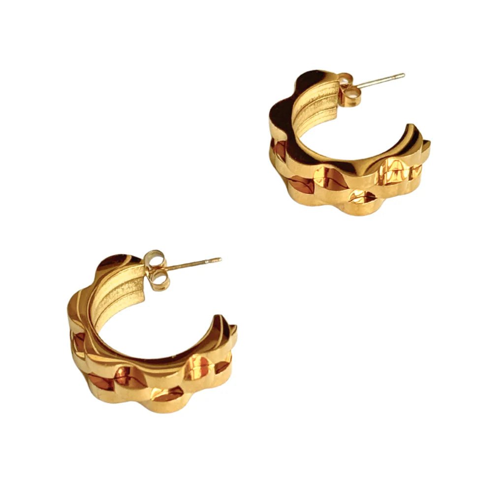 Gold Watch Band Hoop