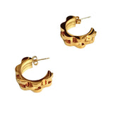 Gold Watch Band Hoop