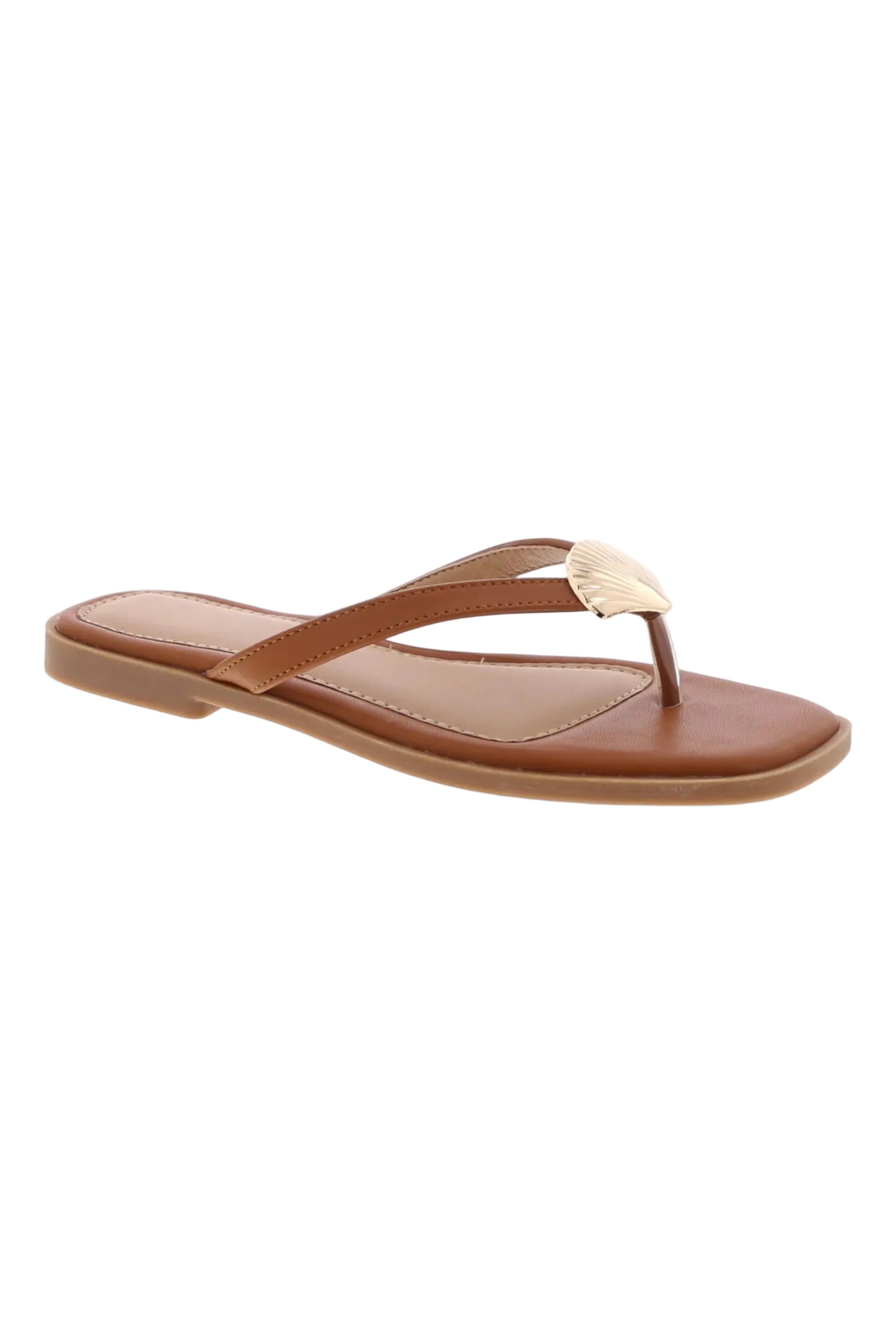 Golden Shell Sandal Tan
