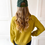 Half Zip Turtleneck Sweater - Lime