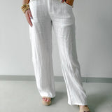 Hallie Classic White Pants