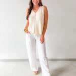 Hallie Classic White Pants