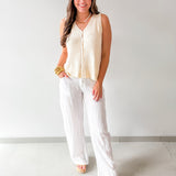 Hallie Classic White Pants