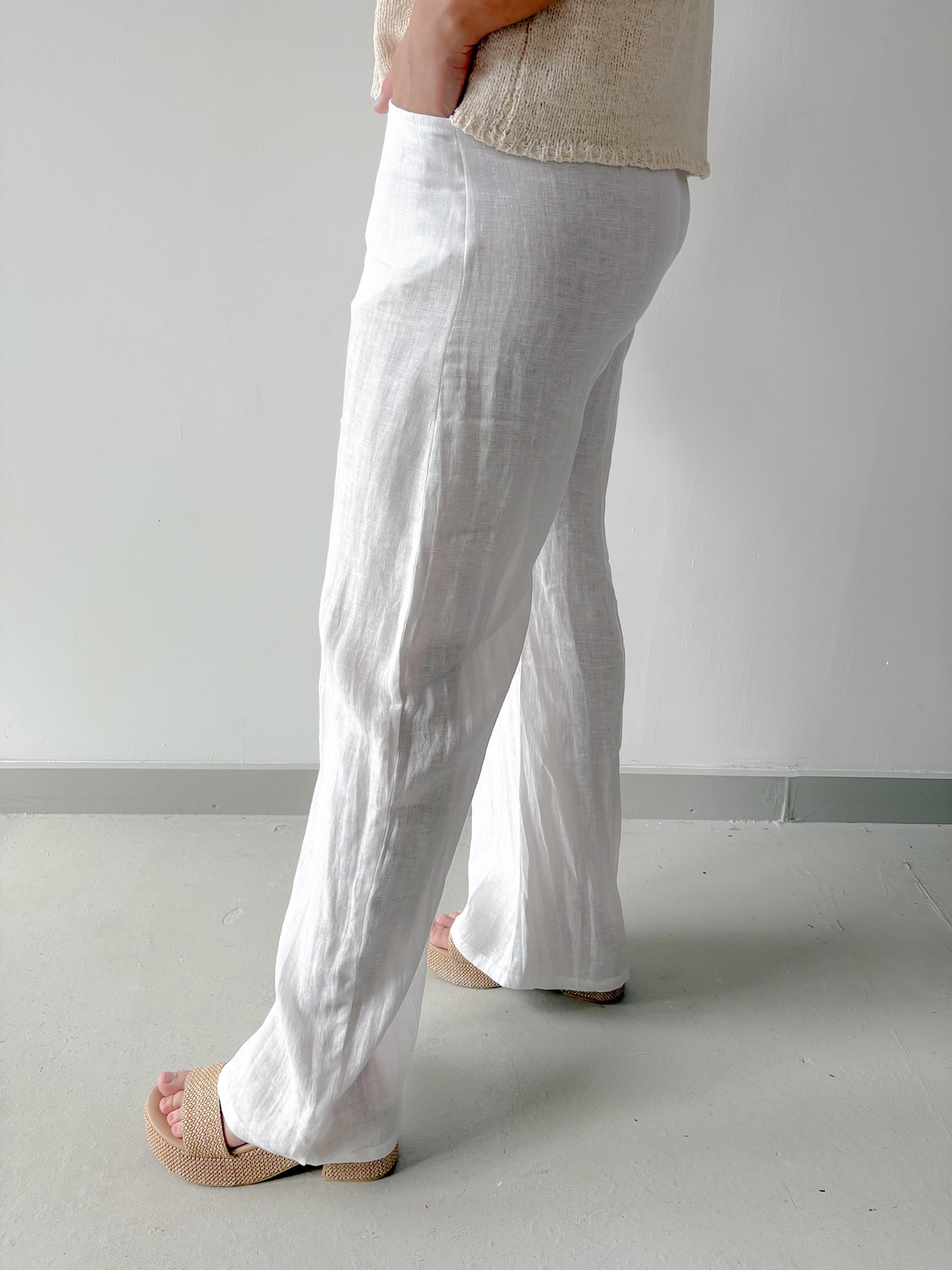 Hallie Classic White Pants