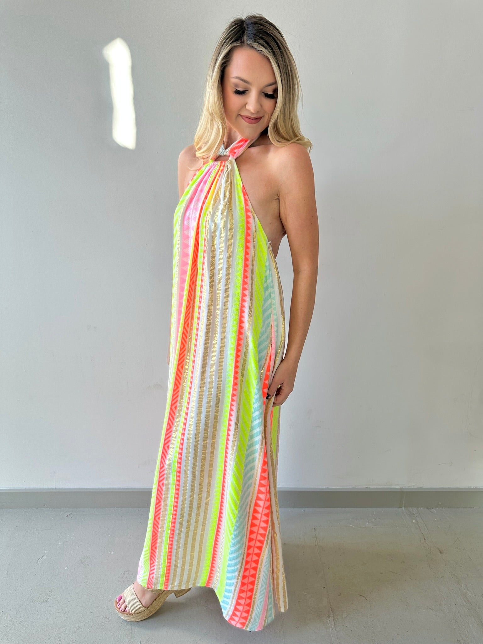 Halter Neck Maxi Dress