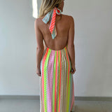 Halter Neck Maxi Dress