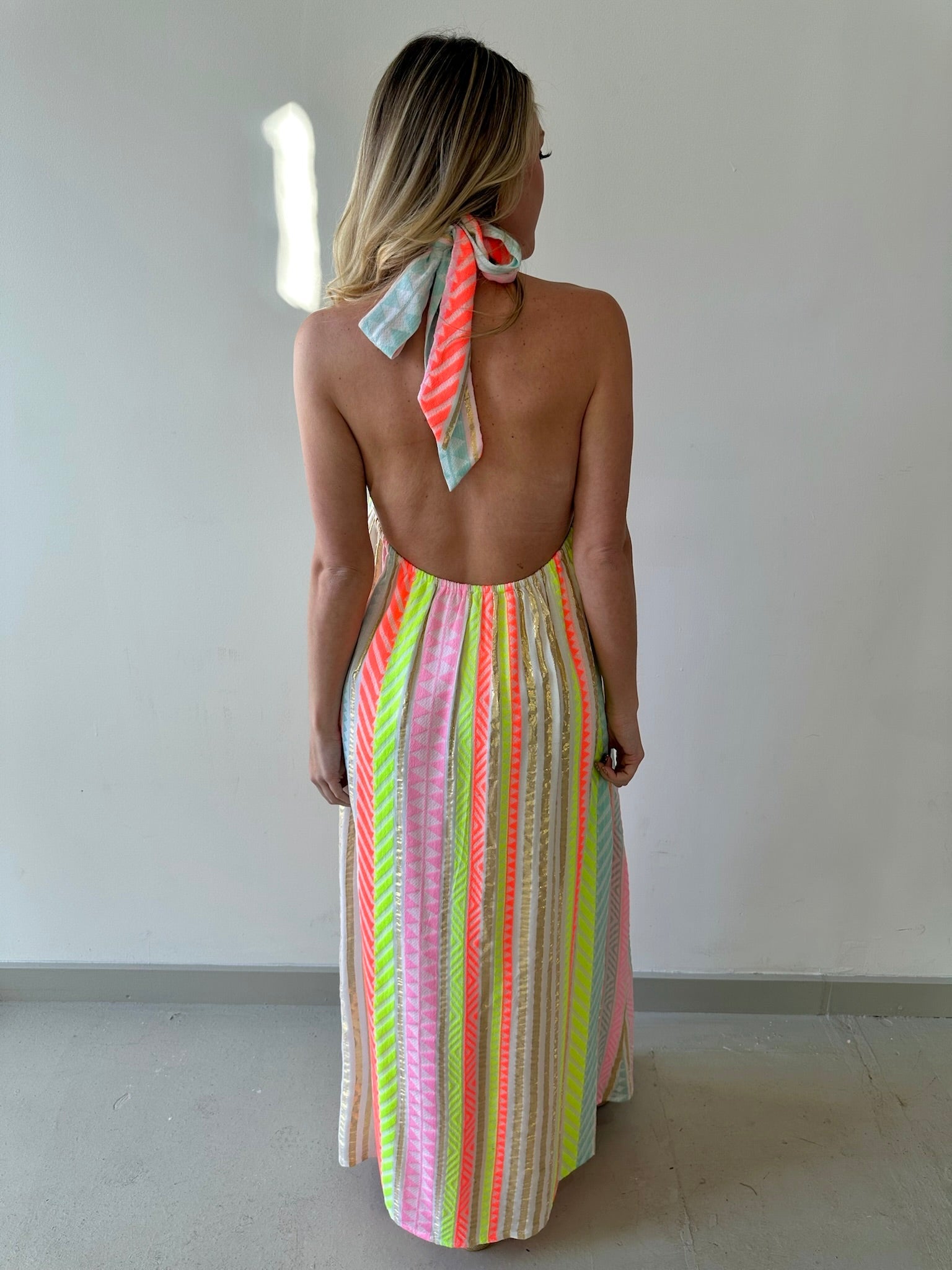 Halter Neck Maxi Dress