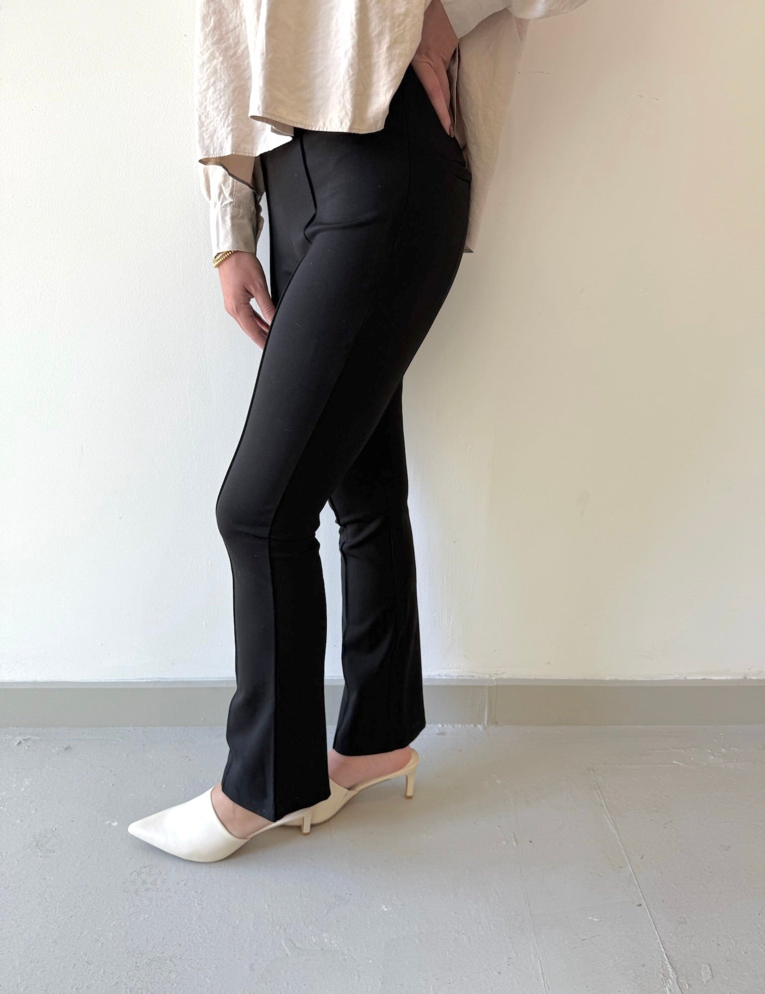 Harlow Bootleg Black Pants