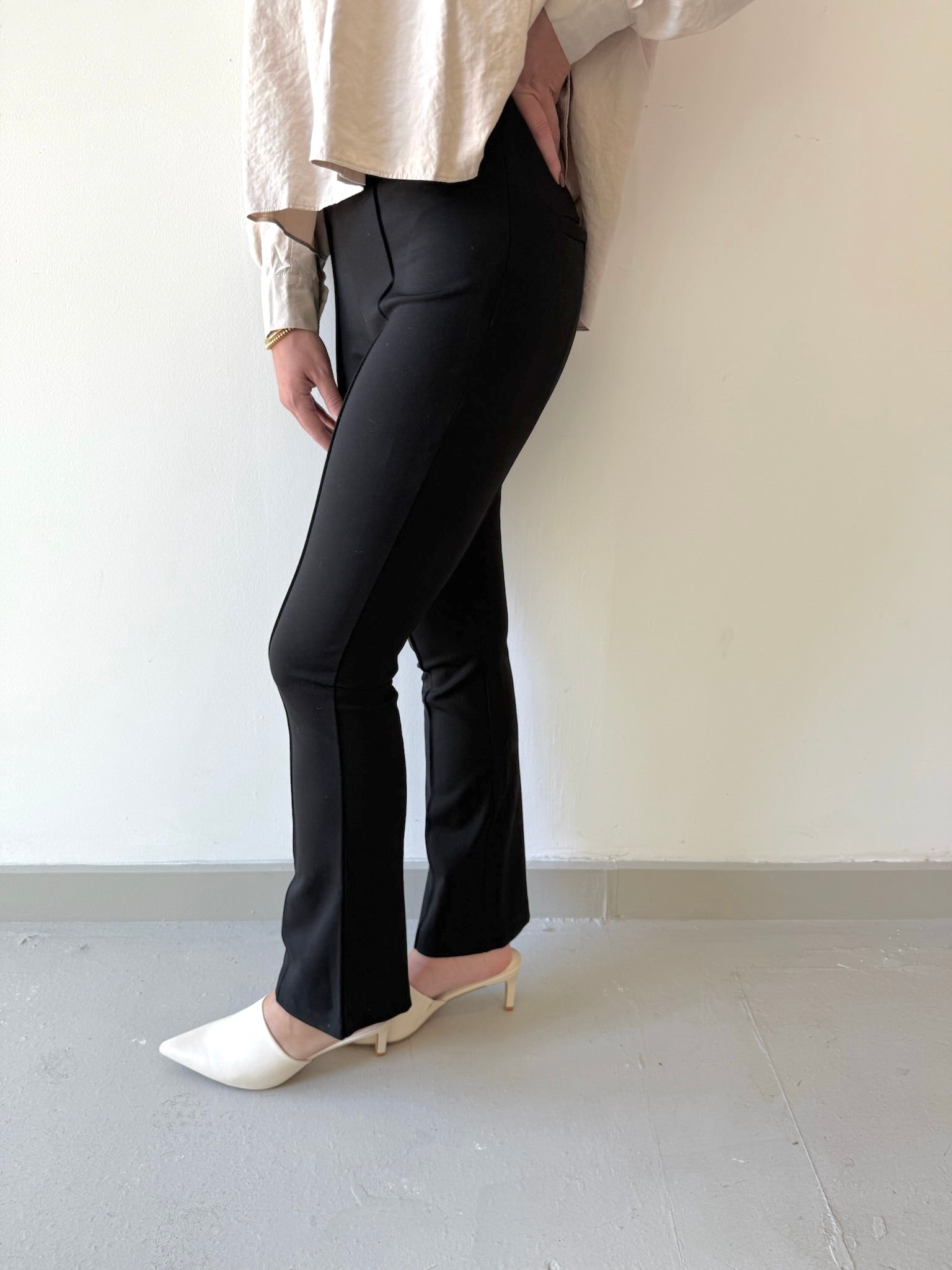 Harlow Bootleg Black Pants