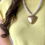 Heart Rope Necklace