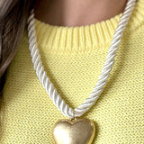 Heart Rope Necklace
