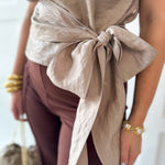 High Neck Sleeveless Top