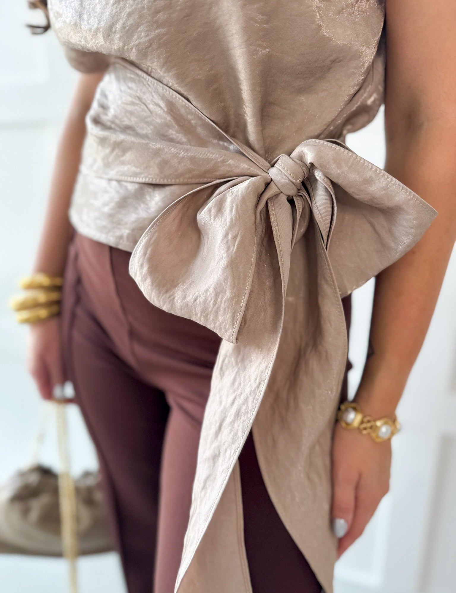 High Neck Sleeveless Top