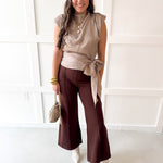 High Neck Sleeveless Top