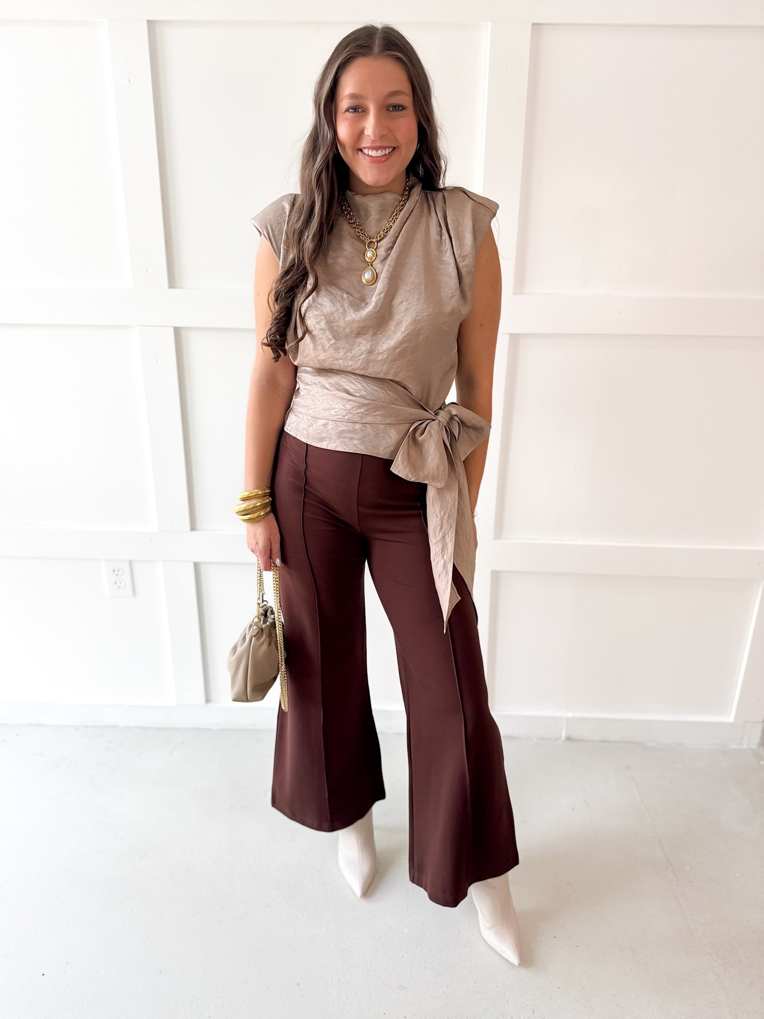 High Neck Sleeveless Top