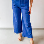 High Rise Seamed Crop Pants