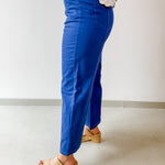 High Rise Seamed Crop Pants