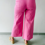 High Rise Seamed Crop Pants