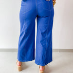 High Rise Seamed Crop Pants