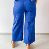 High Rise Seamed Crop Pants