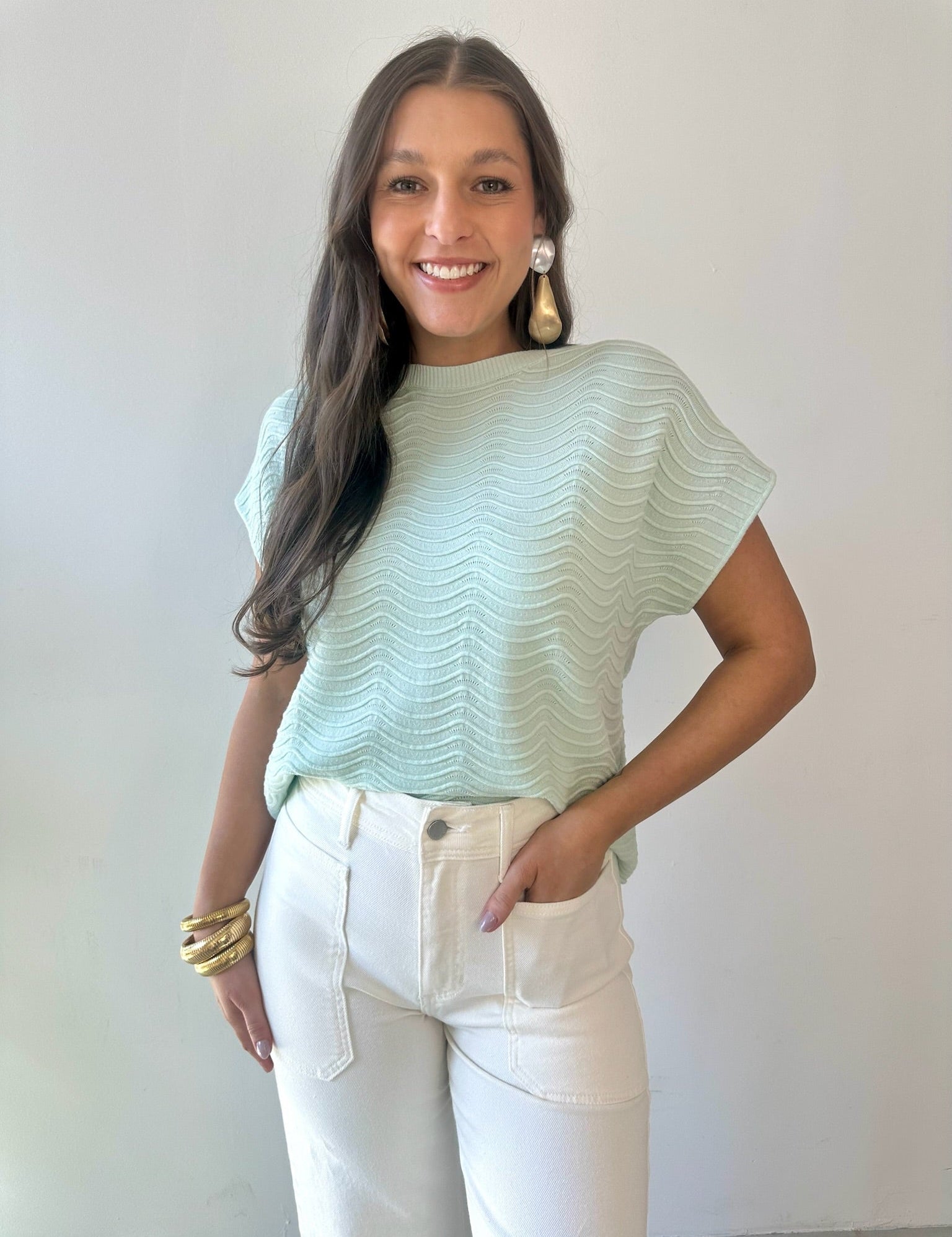 High Rise Utility Wide Leg Jeans