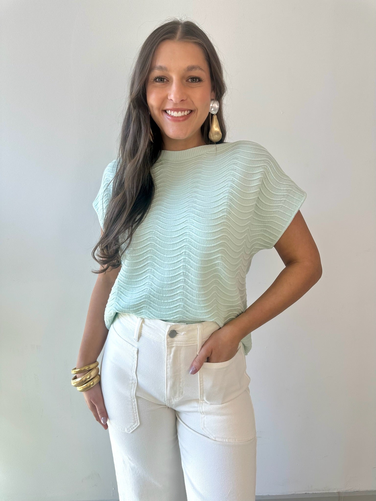 High Rise Utility Wide Leg Jeans