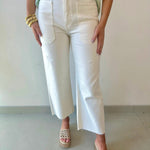 High Rise Utility Wide Leg Jeans