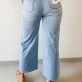 High Rise Wide Leg Crop Jean