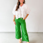 High Rise Wide Leg Pants
