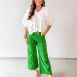 High Rise Wide Leg Pants
