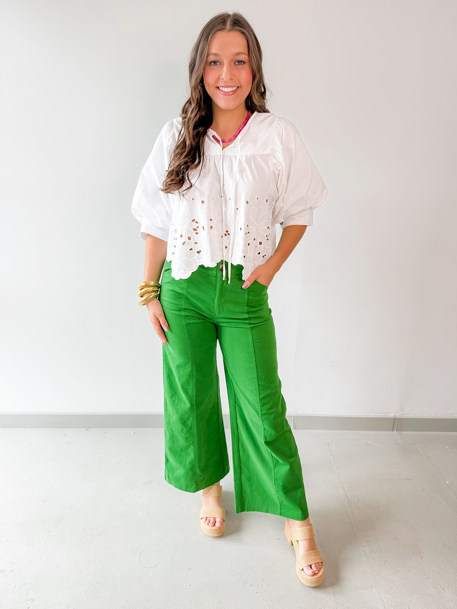 High Rise Wide Leg Pants