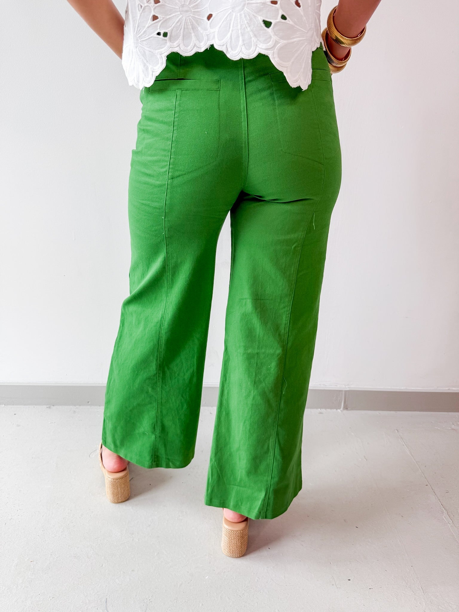 High Rise Wide Leg Pants