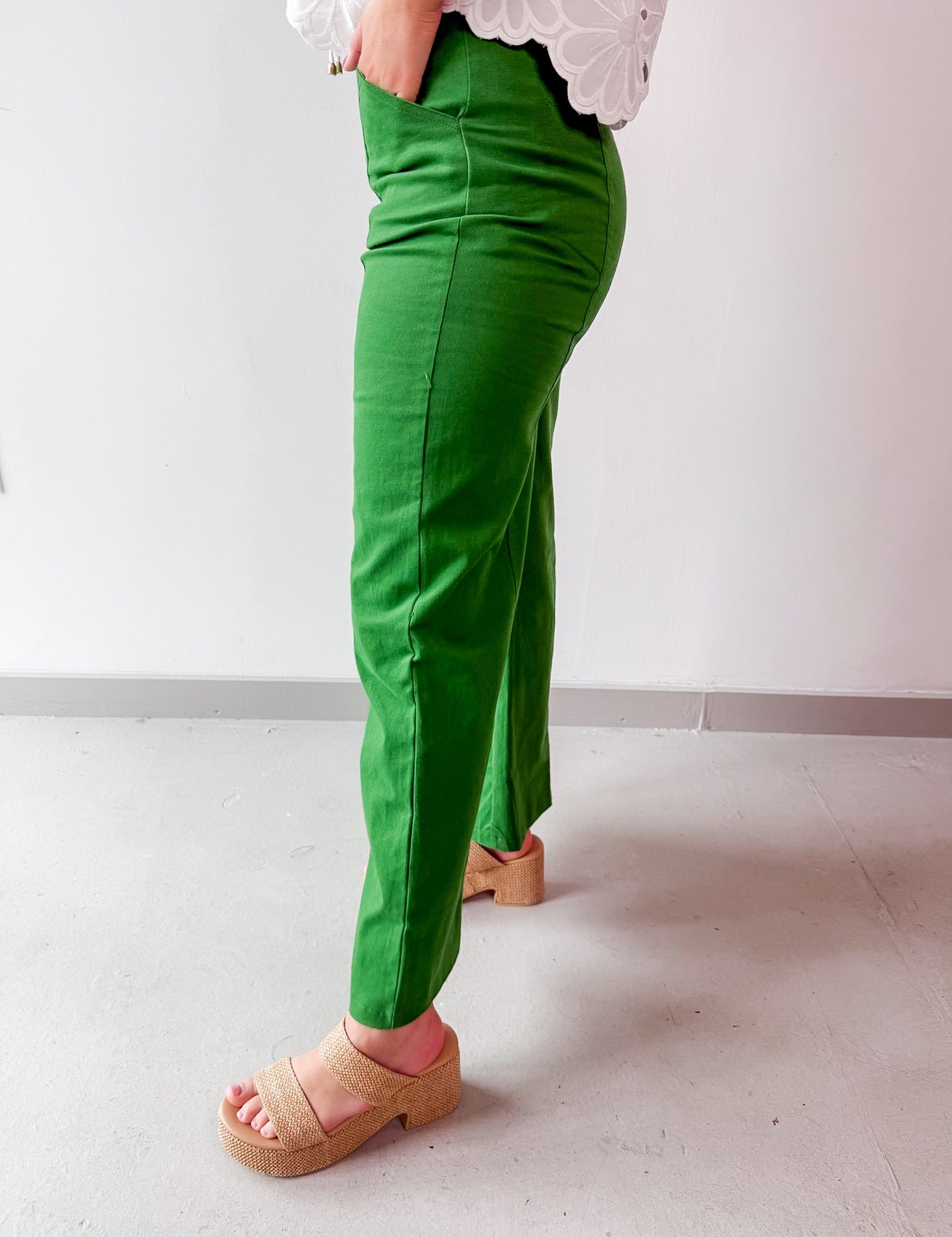 High Rise Wide Leg Pants