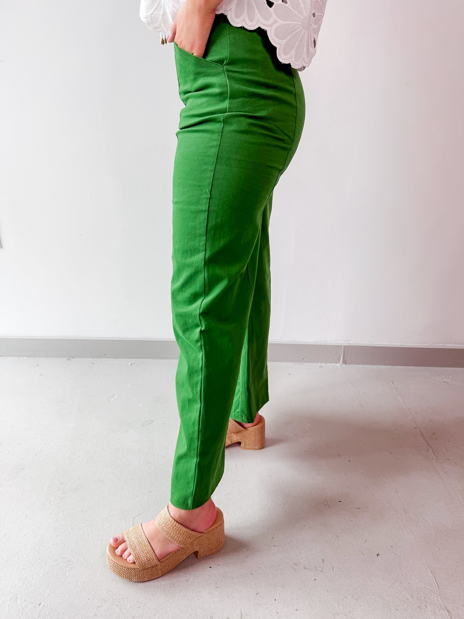 High Rise Wide Leg Pants